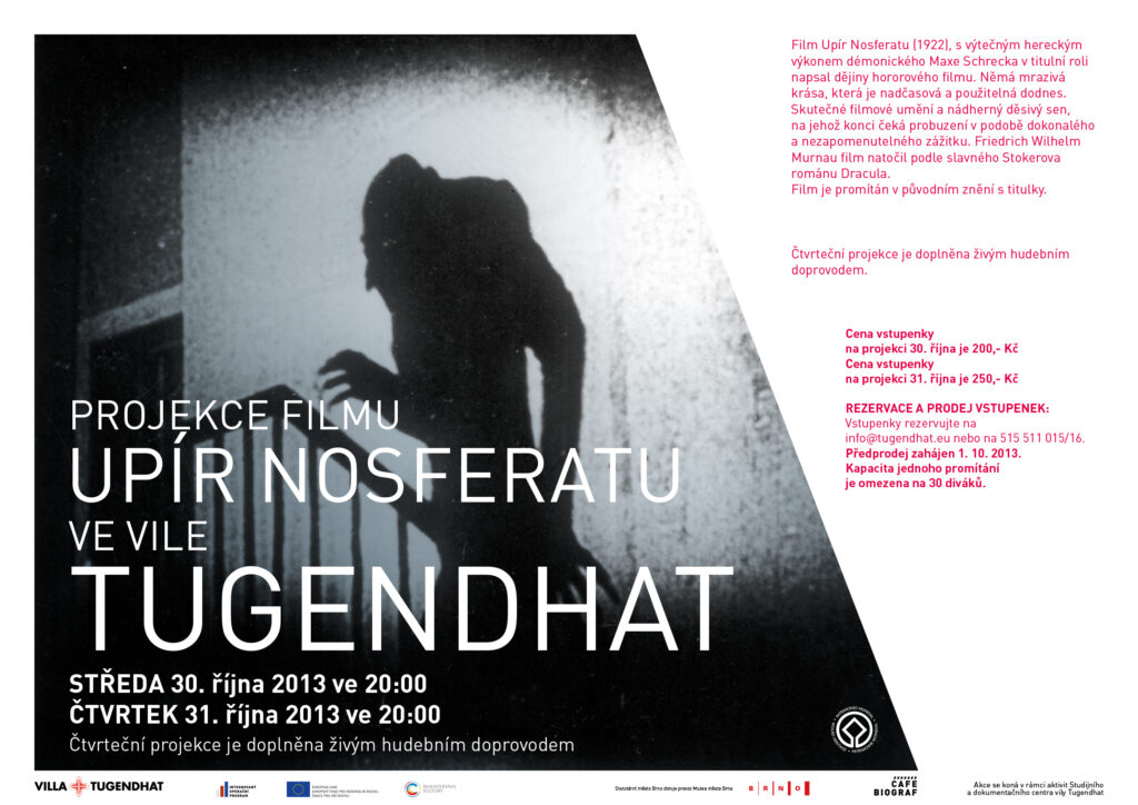 NOSFERATU HORROR FILM SCREENING IN VILLA TUGENDHAT