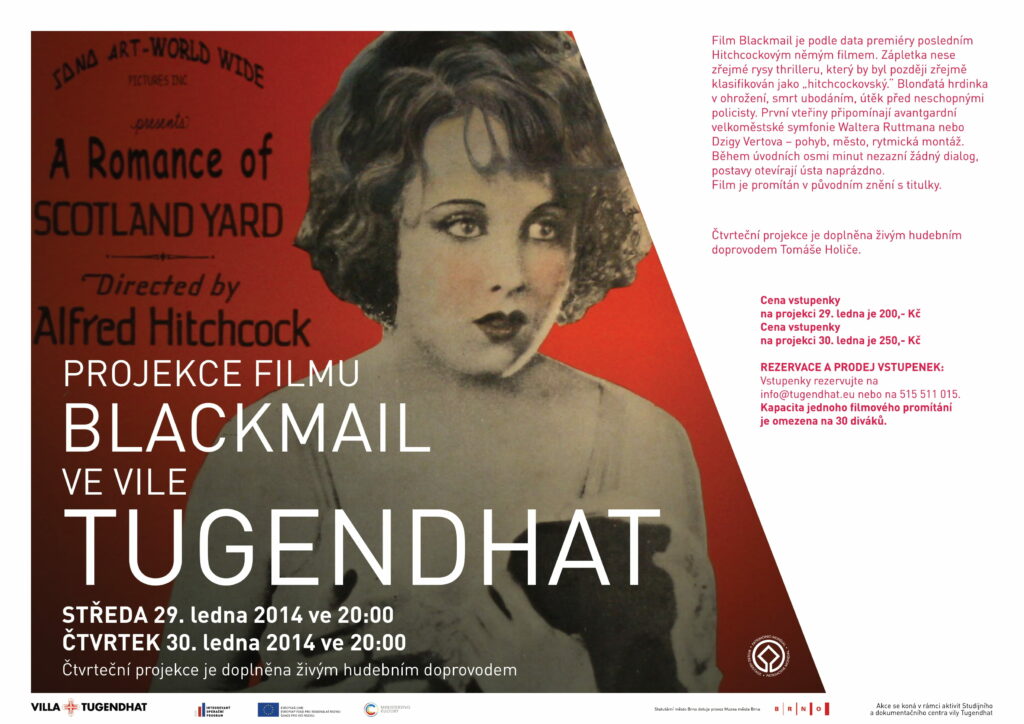 PROJEKCE FILMU BLACKMAIL VE VILE TUGENDHAT