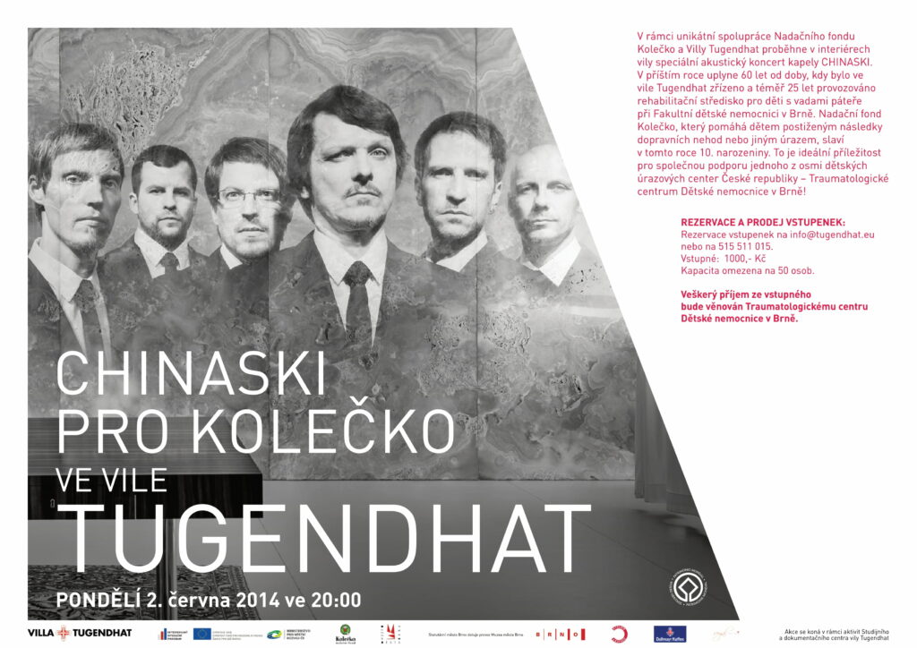 CHINASKI AND VILLA TUGENDHAT FOR „KOLEČKO“ ENDOWMENT FUND