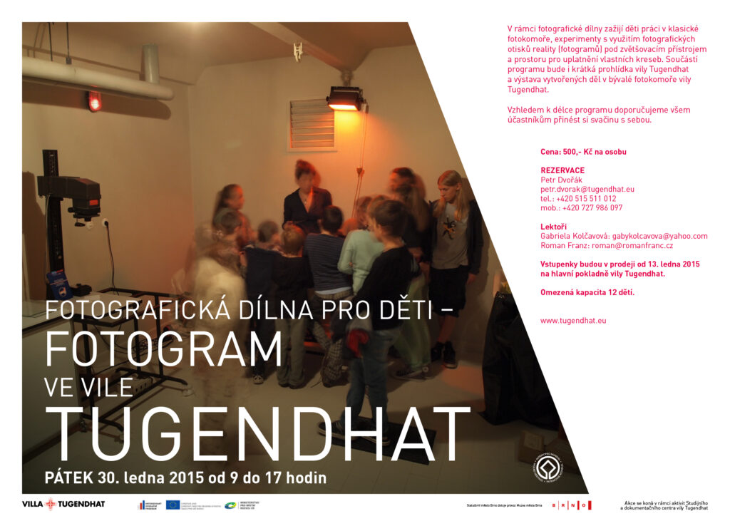 FOTOGRAFICKÁ DÍLNA PRO DĚTI VE VILE TUGENDHAT – FOTOGRAM