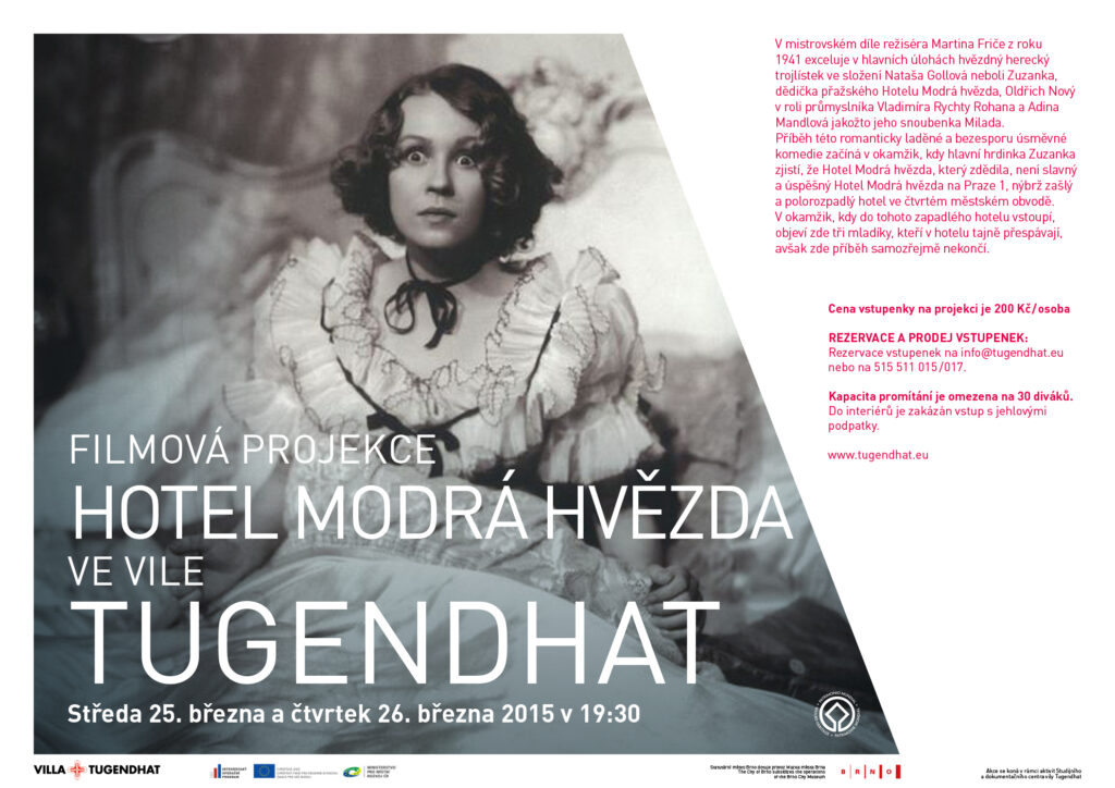 FILMOVÁ PROJEKCE HOTEL MODRÁ HVĚZDA