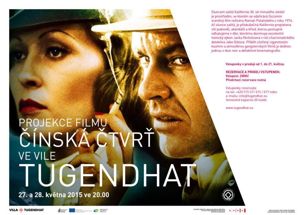 FILMOVÁ PROJEKCE VE VILE TUGENDHAT: ČÍNSKÁ ČTVRŤ