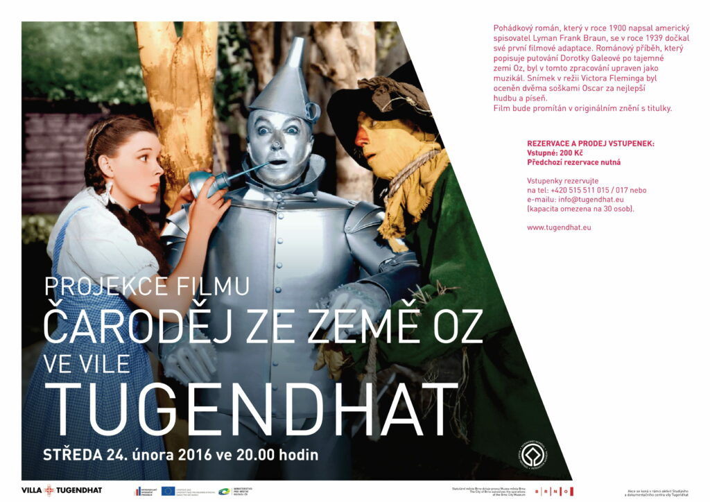FILM SCREENING: THE WIZZARD OF OZ IN VILLA TUGENDHAT