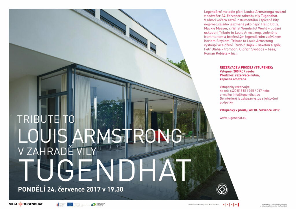 TRIBUTE TO LOUIS ARMSTRONG IN THE GARDEN OF VILLA TUGENDHAT