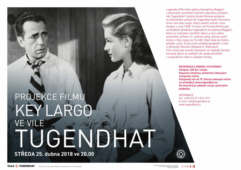 FILM SCREENING IN VILLA TUGENDHAT: KEY LARGO