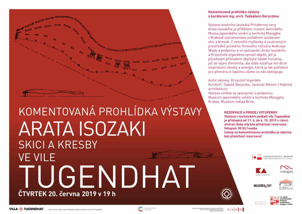 KOMENTOVANÁ PROHLÍDKA VÝSTAVY: ARATA ISOZAKI SKICI A KRESBY S KURÁTOREM ING. ARCH. TADEÁŠEM GORYCZKOU