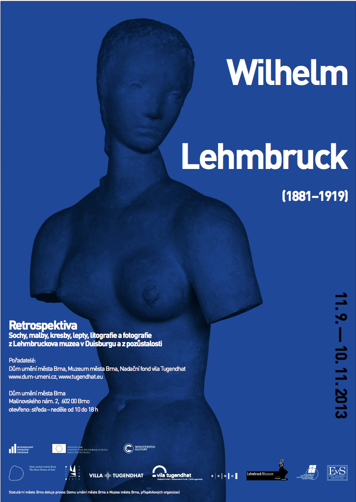 GUIDED TOURS OF THE WILHELM LEHMBRUCK EXHIBITION PERFORMANCE IN BRNO HOUSE OF ARTS