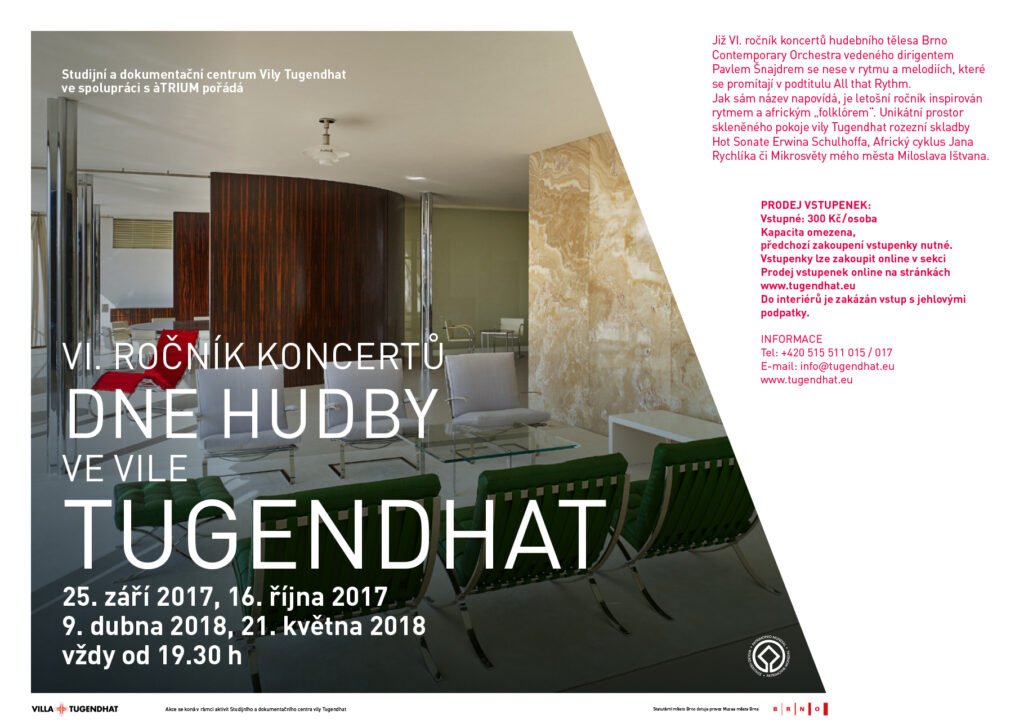 6TH YEAR OF THE MUSIC DAY CONCERTS IN VILLA TUGENDHAT