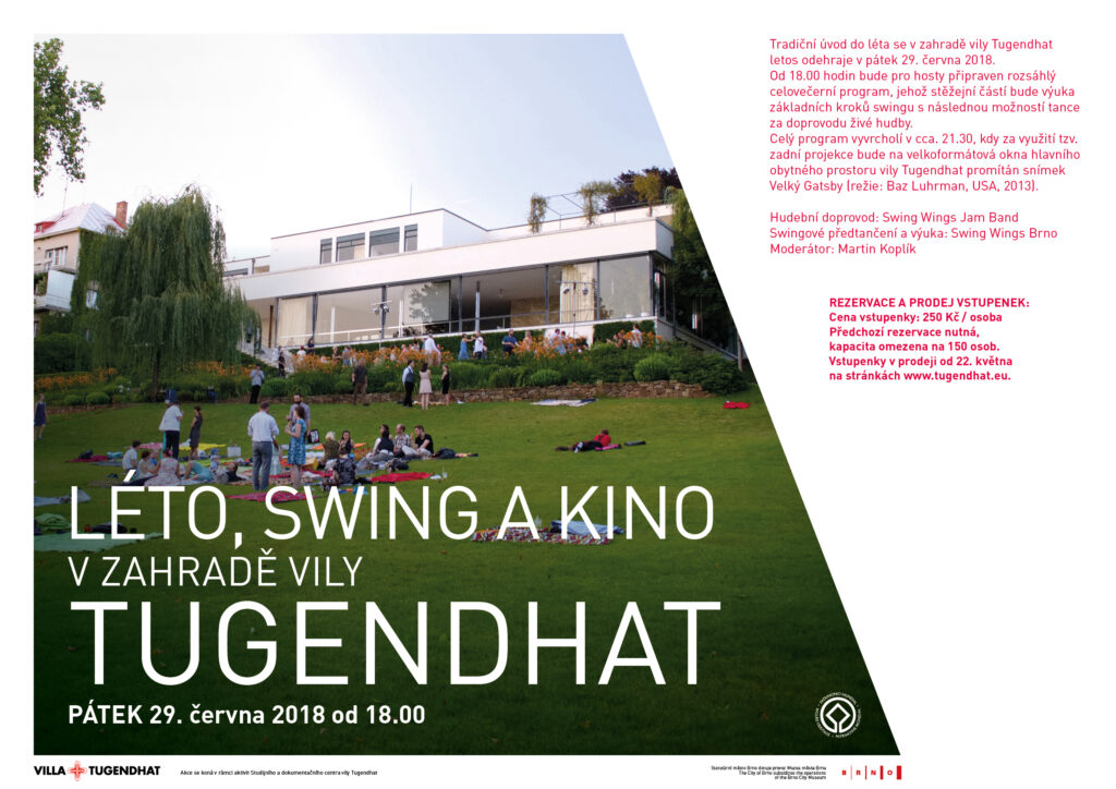 SUMMER, SWING AND CINEMA IN THE TUGENDHAT VILLA GARDEN